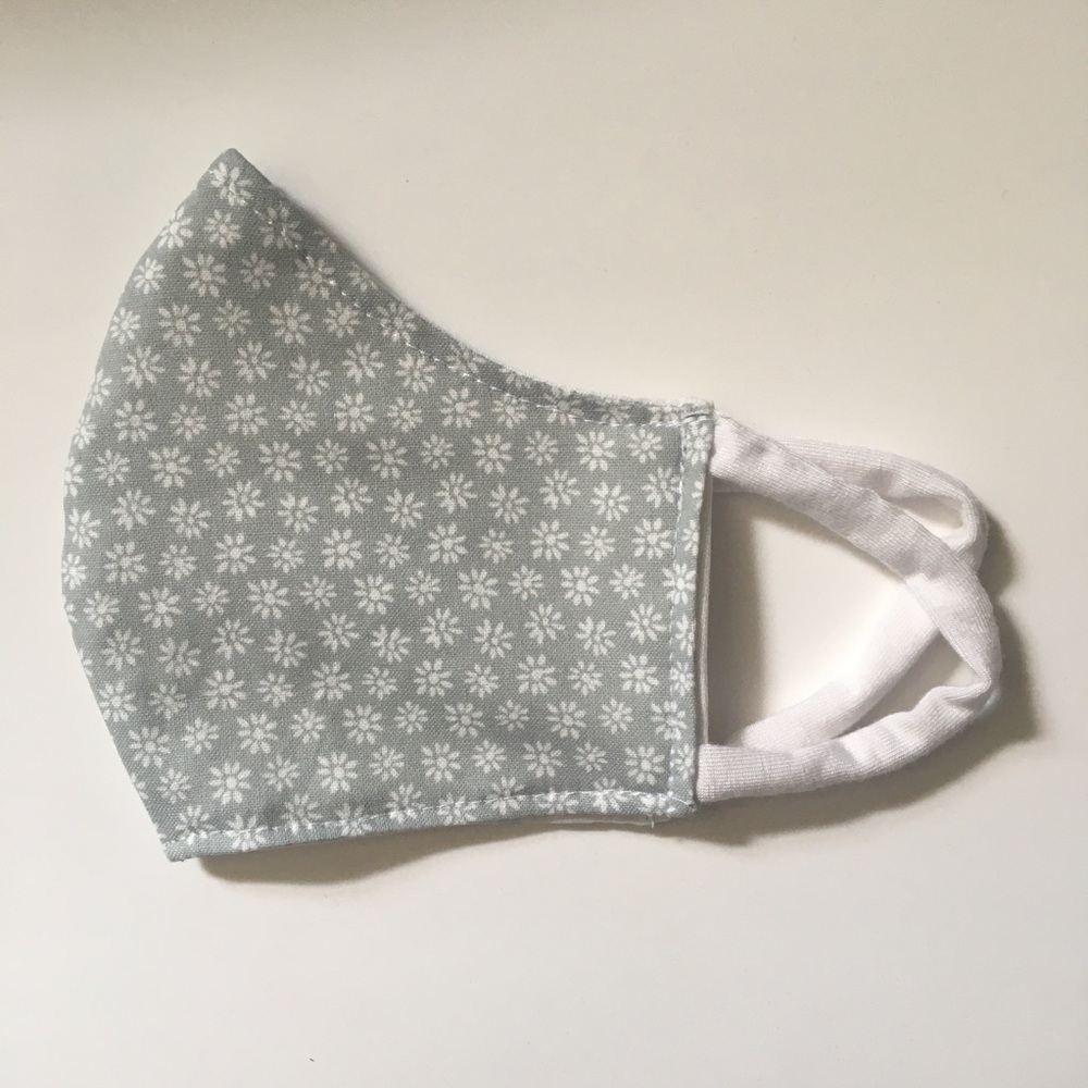 Handmade, flower, face mask!